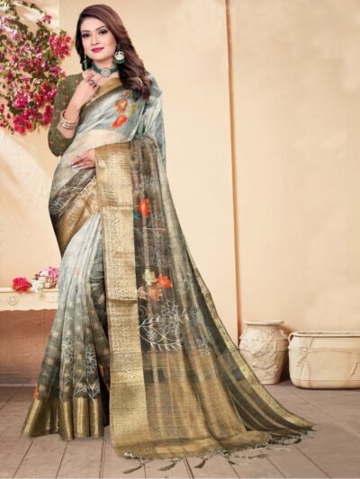 Printed Organza Golden EDWS 300004