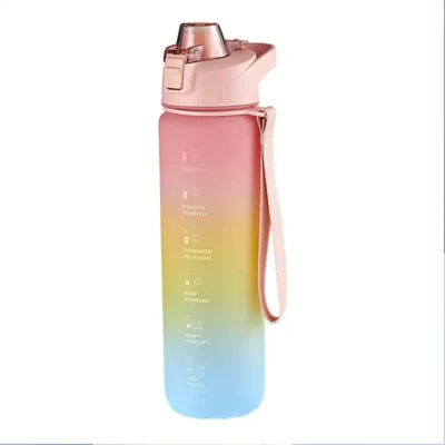 Plastic Matte Water Bottle with time marker EDWS LX 110