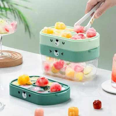Stackable Silicon Ice Cube Mold Box EDWS NK202365129