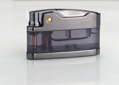 Modern Elegance: The Transparent Metal Kerosene Lighter EDWS NK3120242402380