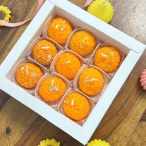 Candléve ladoo candle hand poured set of 6 for gifiting and festive EDWS20250905