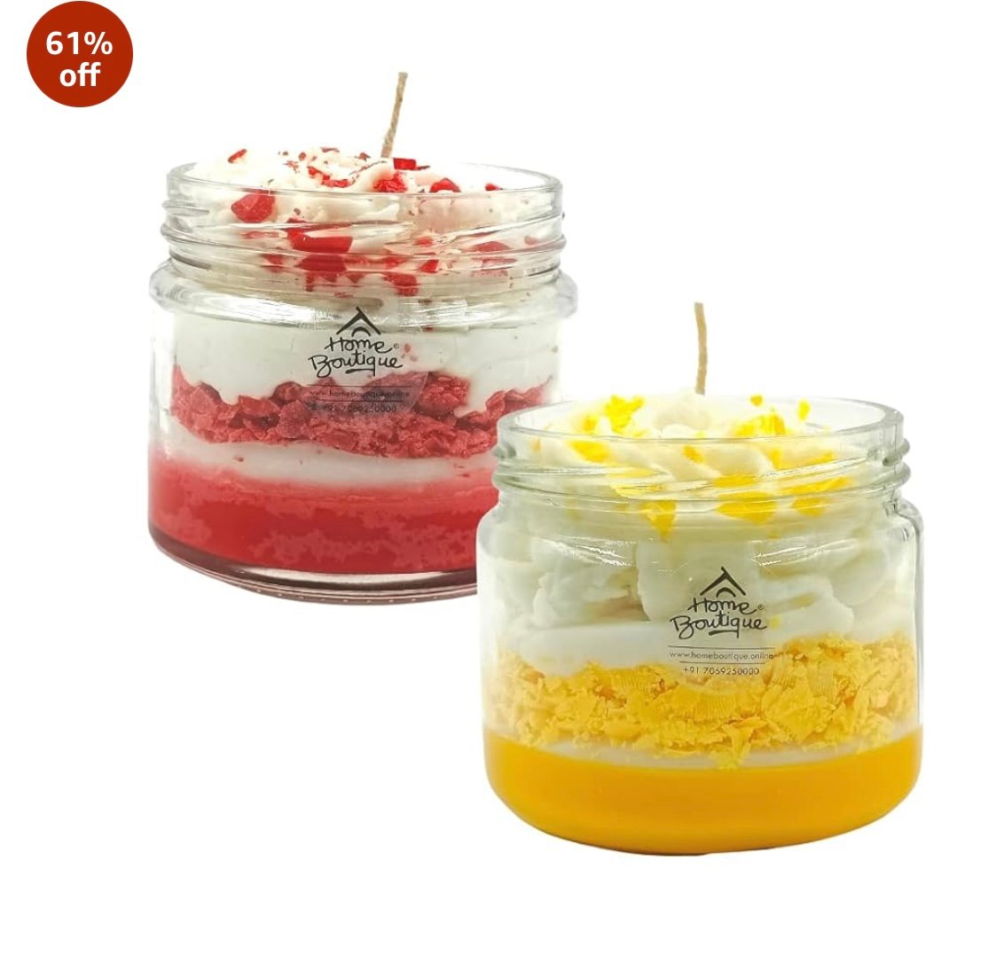 Candléve Jar pudding Scented Wax candles EDWS20250907