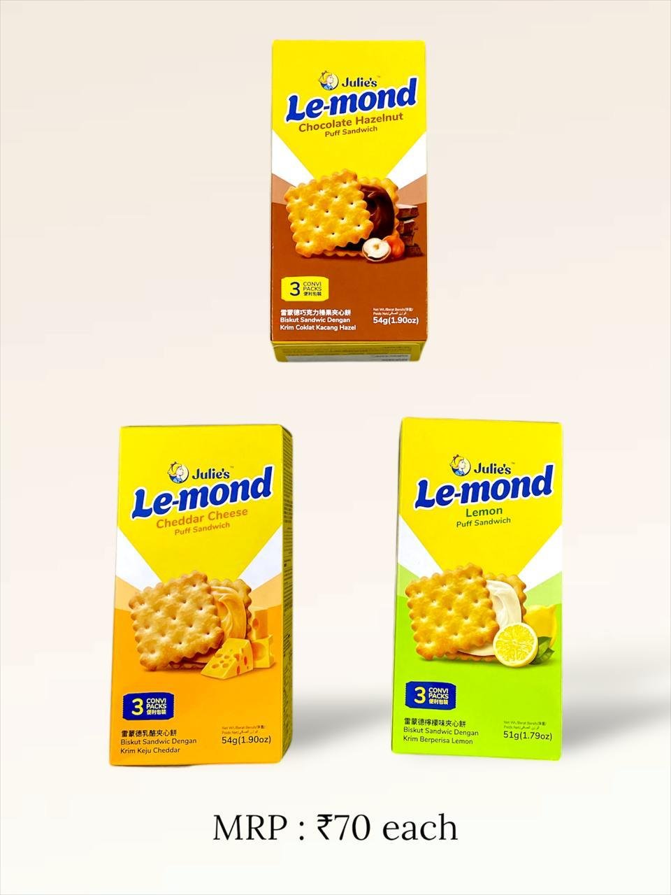 Julie’s Lemon Flavoured Cream Sandwich EDWS20251219334